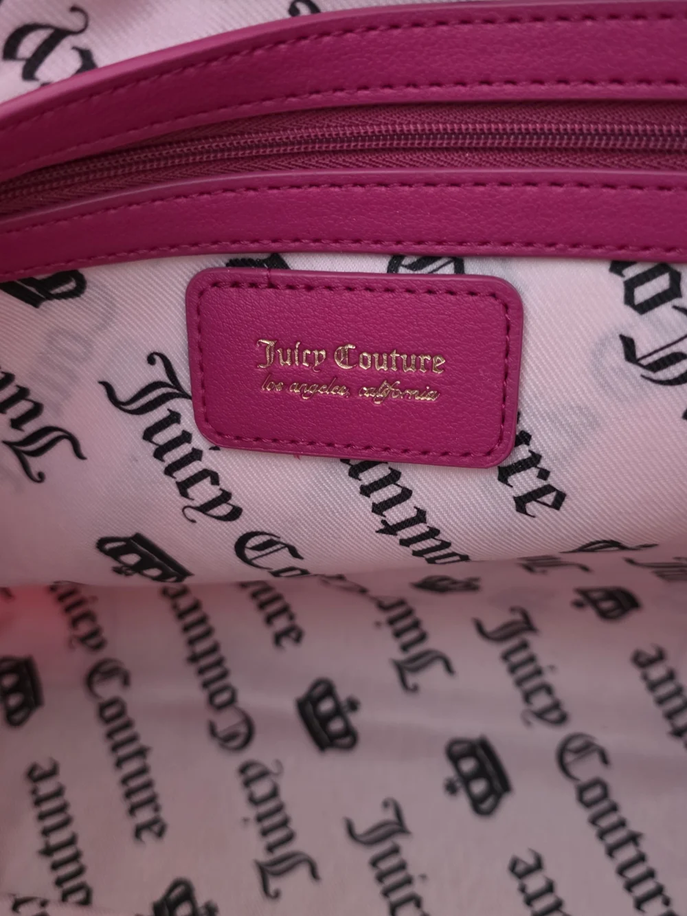 Juicy Couture Pink Clay Sweet Tea Party  Spill The Juice Tote